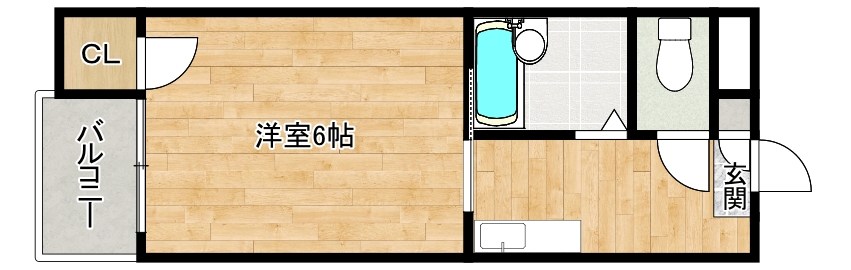 ギャラン小芝 202号室 間取り