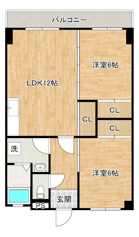 飯田ビル 303号室 間取り