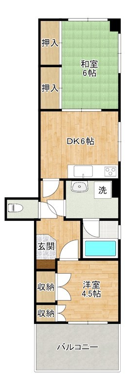 エルドラド東武 401号室 間取り