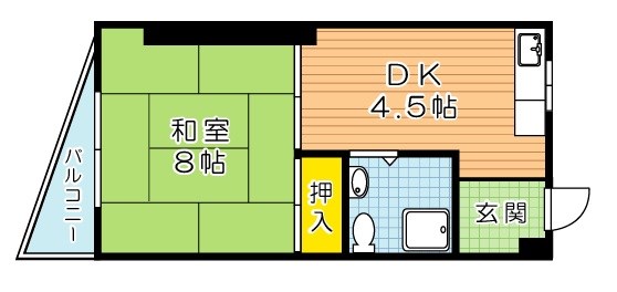 ＴＯＥＩ城野ビル 403号室 間取り