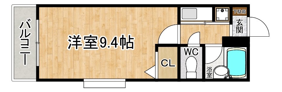朝日プラザ小倉片野Ⅱ    508号室 間取り