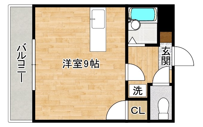 グランディール渡辺  506号室 間取り