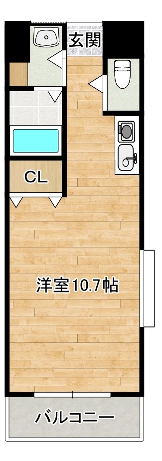 サニーハウス 205号室 間取り