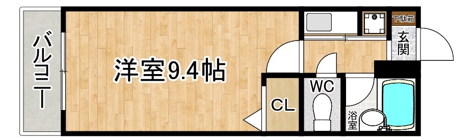 朝日プラザ小倉片野Ⅱ    306号室 間取り