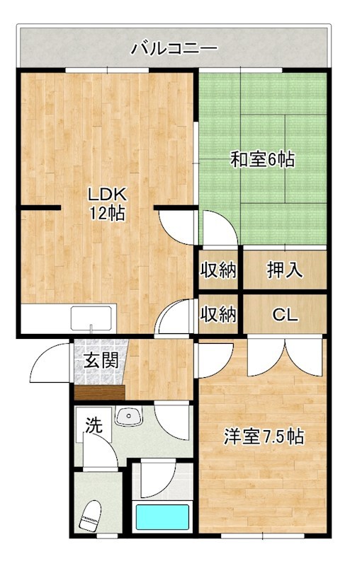佐伯ビル  201号室 間取り