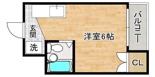 コーポえなみ 503号室 間取り