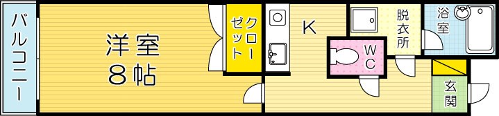 Asano Aritomi21 304号室 間取り
