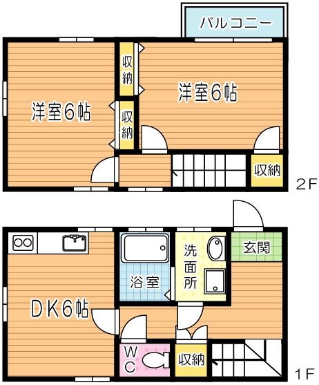 コーポ３－１－７ B号室 間取り
