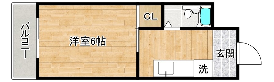 コラソン１０００吉田ビル 303号室 間取り
