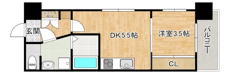 CPタワー 2012号室 間取り