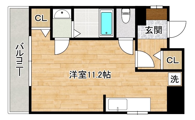 ドミール西小倉 501号室 間取り