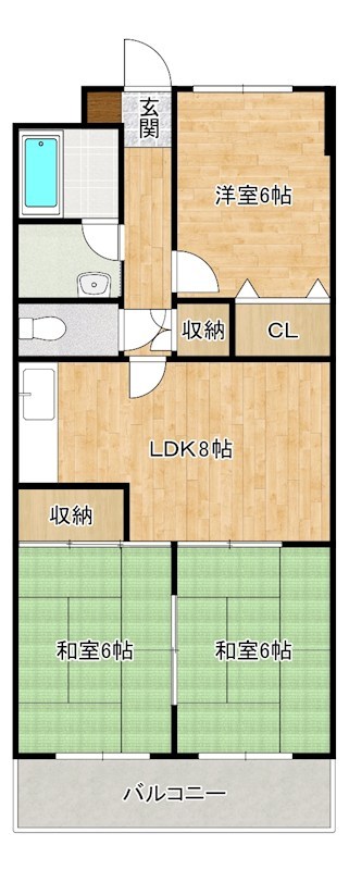 ロイヤルサルーン真鶴   302号室 間取り