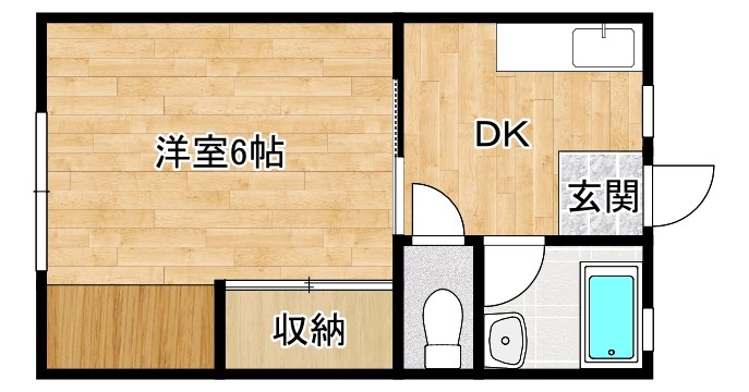 サンシティ清水  101号室 間取り