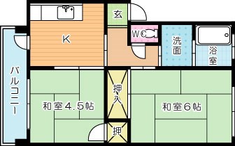 グリーンマンション 203号室 間取り