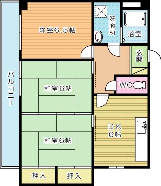 ハイツタナカ 302号室 間取り