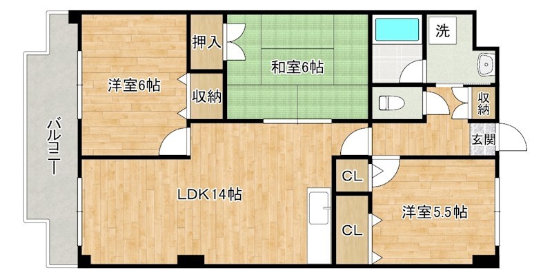 守恒センタービル 103号室 間取り
