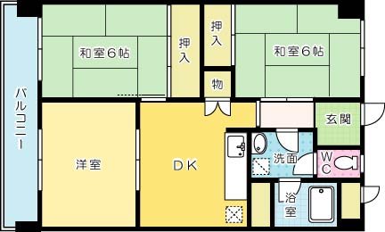 ファミリーマンション  105号室 間取り