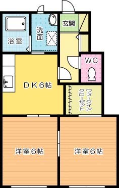 シャーメゾン朽網Ｃ棟 102号室 間取り