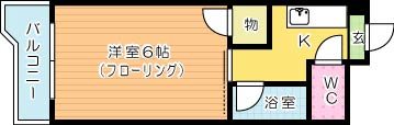 メイプル神岳 207号室 間取り