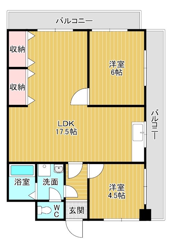 第三睦実ビル 402号室 間取り