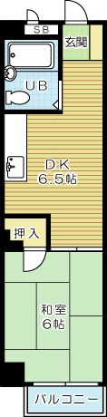 オリエンタル香春口 204号室 間取り