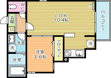 Cherim U  203号室 間取り