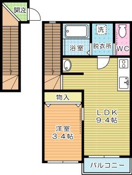 ロデスマン香春口  202号室 間取り