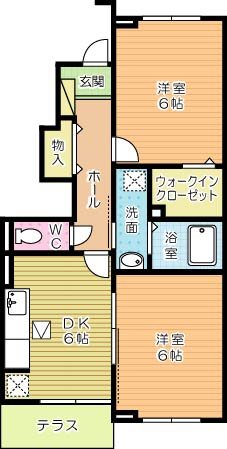 フレシール小倉東Ｒ 102号室 間取り