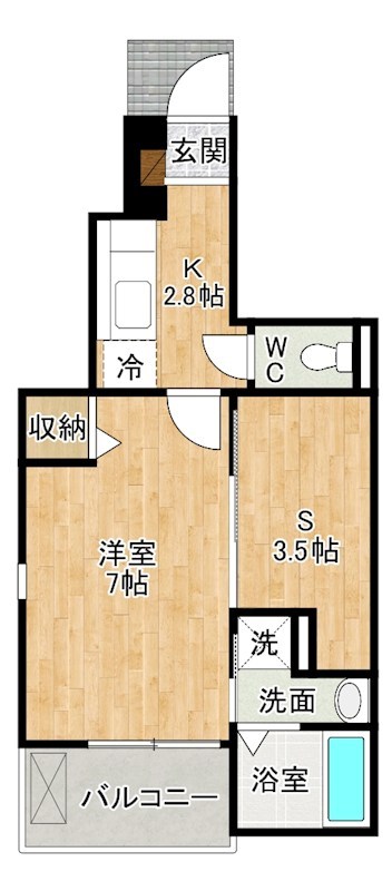 オーブアビタシオンⅡ 103号室 間取り