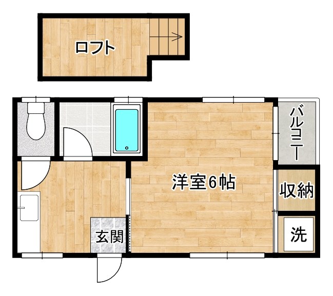 コーポナイス  202号室 間取り