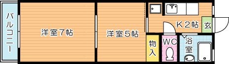 平丘台マンション  404号室 間取り