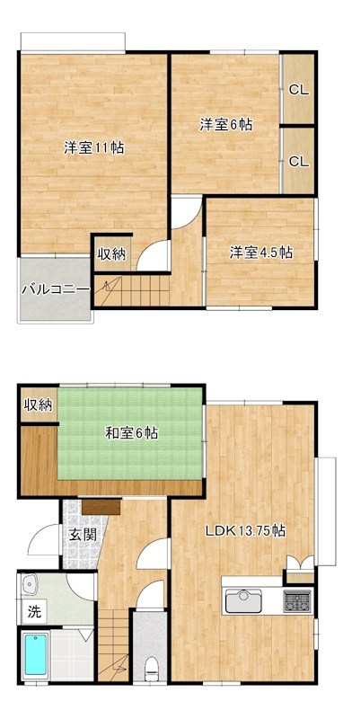 東門司貸家 間取り