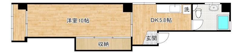 シーサイドハウス大里 302号室 間取り