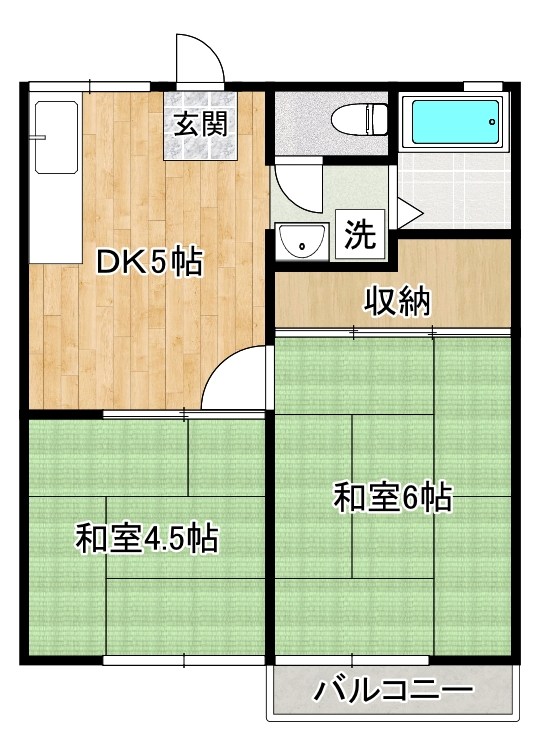 コーポSEKI  203号室 間取り