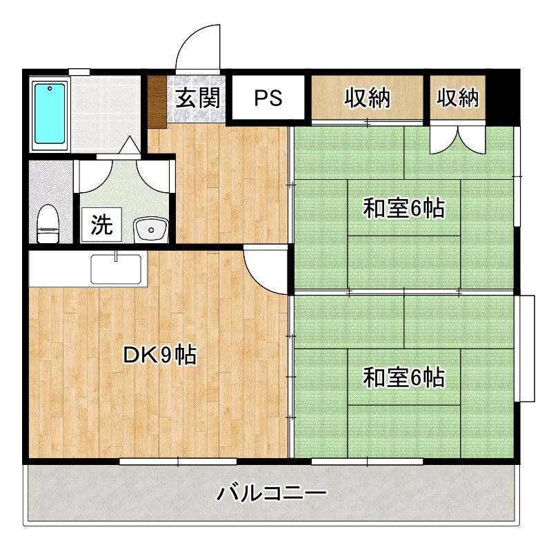 フォーサイトフォワイエ片野Ｒ  701号室 間取り