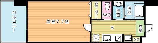 Live Flat　藤松（リブフラット藤松） 502号室 間取り