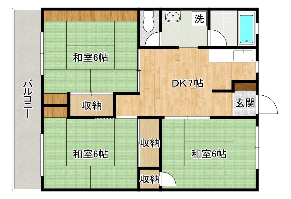Ｒｅｇａｌｏ小倉南壱番館(レガロ小倉南壱番館)  502号室 間取り