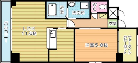 プリオールＡ  301号室 間取り