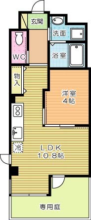 Ｅｓｐｏｉｒ（エスポワール）  105号室 間取り