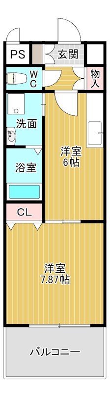 ギャラン吉野町 1105号室 間取り