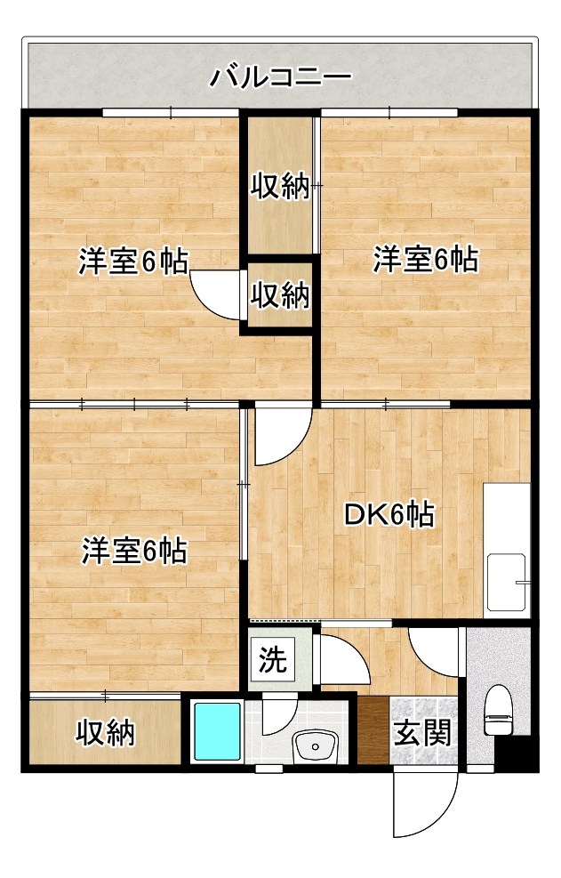 第一菊ビル 502号室 間取り