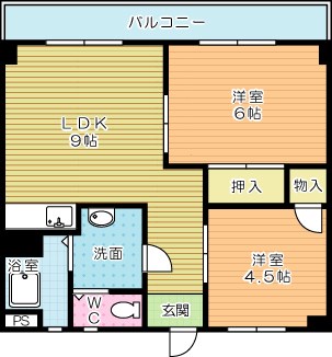 上村ビル  305号室 間取り