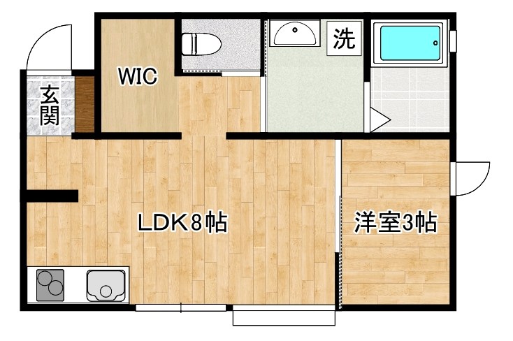 さくらステージ九工大前   102号室 間取り