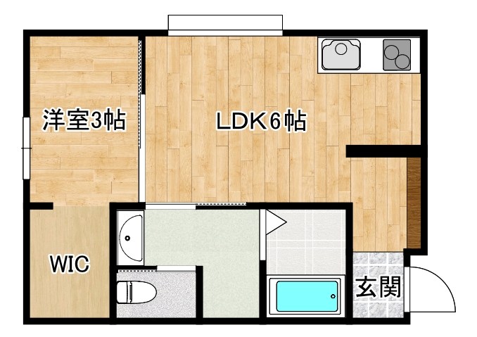 さくらステージ九工大前   105号室 間取り