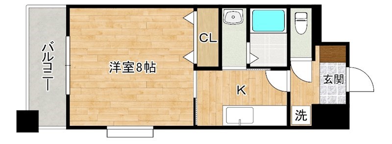 ｈａｍｉｅｌ下曽根（ハミエル下曽根） 205号室 間取り