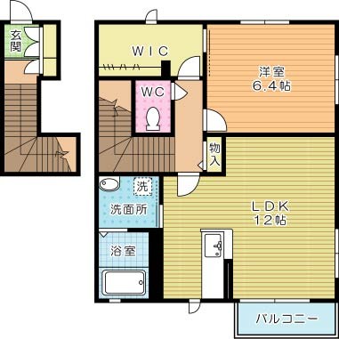 アミコート藤松 201号室 間取り