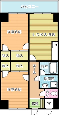 北方ハヤシビル 303号室 間取り