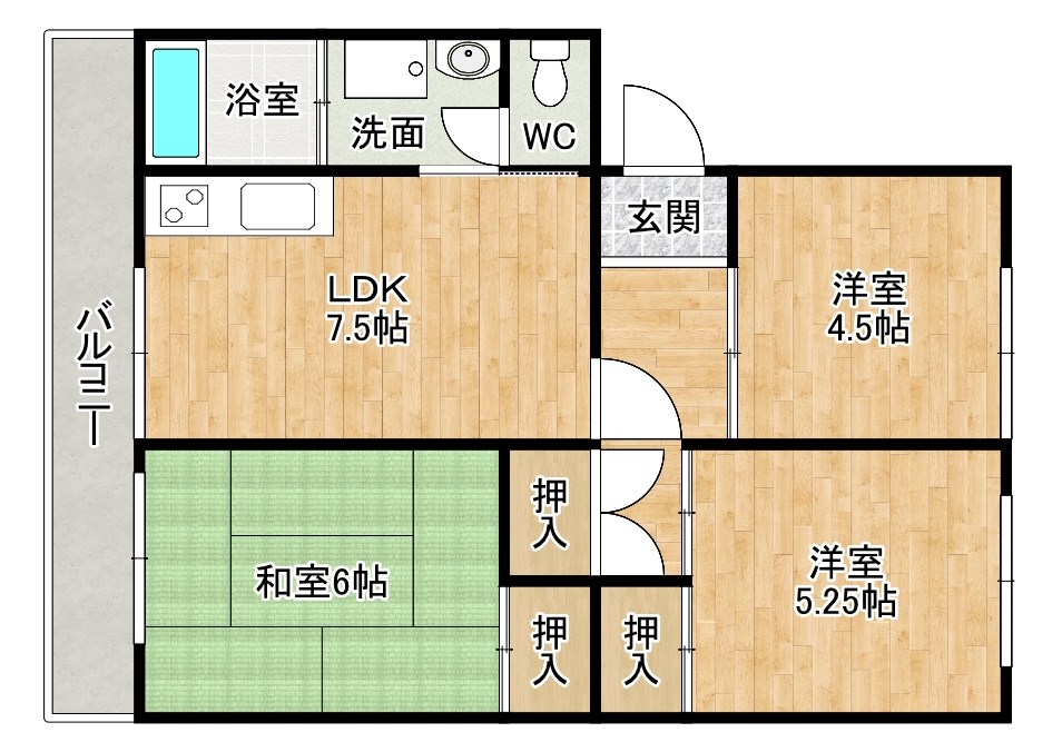 第２ＡＣビル 202号室 間取り