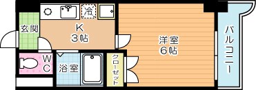 ビブレ城野（分譲賃貸） 704号室 間取り