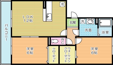 セジュール壱号館　  102号室 間取り